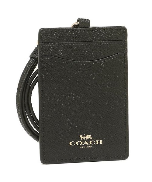 COACH(コーチ)/コーチ 小物 アウトレット COACH F57311 IMBLK ID ランヤード 定期入れ・パスケース ブラック/ブラック