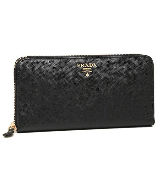 PRADA(プラダ)/プラダ 財布 PRADA 1ML506 QWA F0002 SAFFIANO METAL 長財布 NERO/NERO