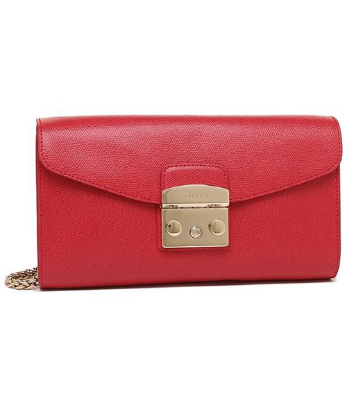 FURLA(フルラ)/ FURLA 962802 BOT6 ARE RUB メトロポリス METROPOLIS S POCHETTE W/CHAIN レディース ショルダーバッグ /RUBY