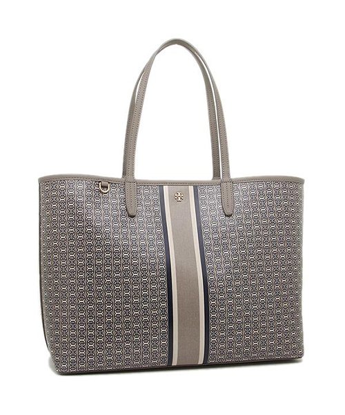 TORY BURCH(トリーバーチ)/ TORY BURCH 33801 048 GEMINI LINK TOTE トートバッグ FRENCH GRAY GEMINI LINK STRIPE/STRIPE