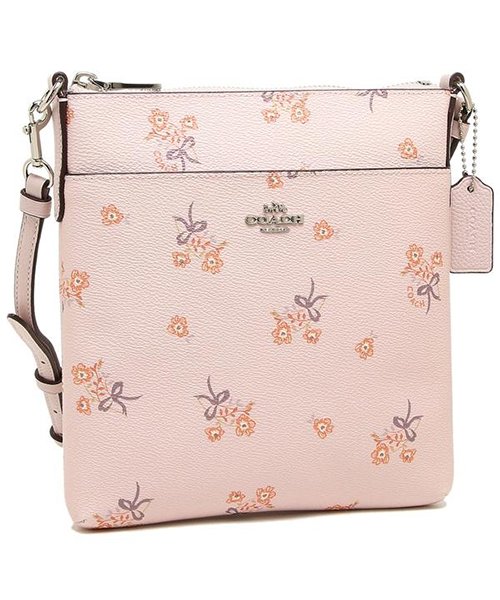 Coach F Svnix フローラル ボゥ メッセンジャー クロスボディ レディース ショルダーバッグ 花柄 アイスピンク コーチ Coach Magaseek