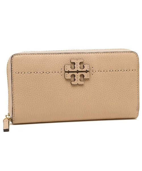 TORY BURCH(トリーバーチ)/ TORY BURCH 41847 288 McGRAW ZIP CONTINENTAL WALLET レディース 長財布 DEVON SAND/SAND