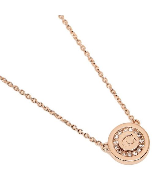 COACH(コーチ)/ COACH F29828 RGD PAVE PENDANT NECKLACE レディース ペンダント ROSEGOLD/ROSEGOLD
