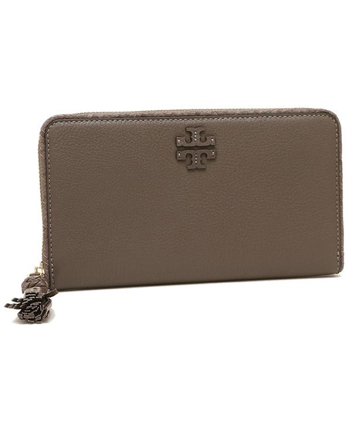 トリーバーチ 長財布 TORYBURCH  ジップ コンチネンタル シルバー