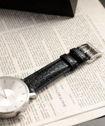 sankyoshokai(サンキョウショウカイ)/腕時計 付け替え用 ベルト 本革 アリゲーター 16mm/ブラック