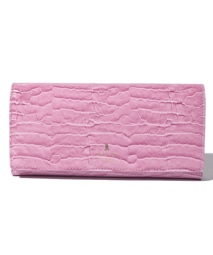LANVINenBleu(バッグ) マゼンダ フラップ長財布 ピンク F LANVINenBleu(バッグ) マゼンダ フラップ長財布 ピンク F