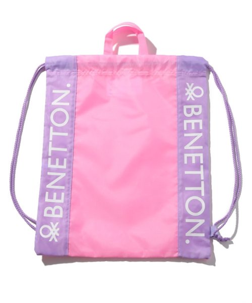 BENETTON (UNITED COLORS OF BENETTON GIRLS)(ユナイテッド　カラーズ　オブ　ベネトン　ガールズ)/ベネトンキッズロゴナップサック・リュック/ピンク