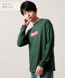 THE CASUAL(ザ　カジュアル)/(カンゴール) KANGOL ボックスロゴ長袖Tシャツカットソー/グリーン