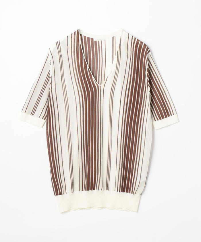 【最終値下げ】GALERIE VIE★クレープコットン Vネックプルオーバー