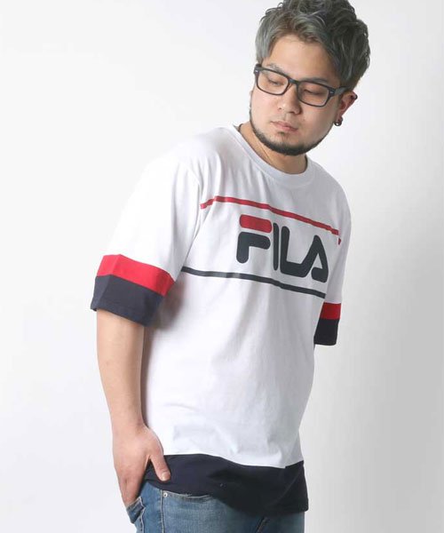 セール 8 Off Fila 大きいサイズ メンズ フィラ 半袖 Tシャツ ブランド 大きいサイズのマルカワ Marukawa Magaseek
