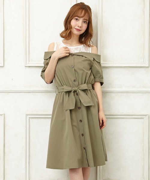 セール 66 Off レースレイヤーオフショル ワンピース イング Ingni Magaseek