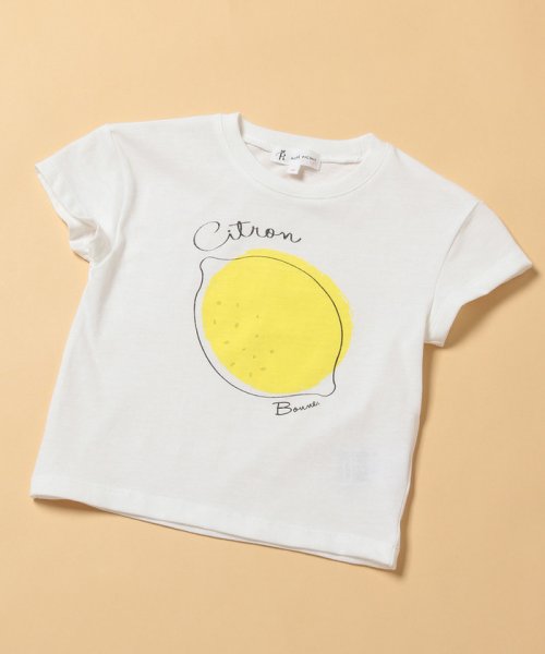 ROPE' PICNIC　KIDS(ロぺピクニックキッズ)/【ROPE' PICNIC KIDS】フルーツ柄プリントTシャツ/ホワイト系（11）