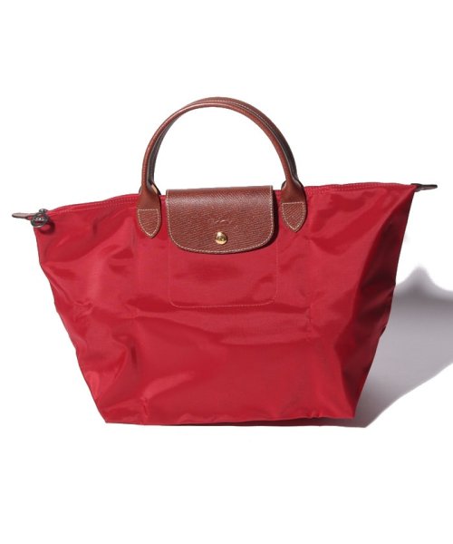 Longchamp(ロンシャン)/ロンシャン バッグ LONGCHAMP 1623 089 プリアージュ LE PLIAGE TOP HANDLE BAG M レディース ハンドバッグ 無地/レッド