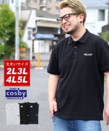 MARUKAWA(大きいサイズのマルカワ)/【cosby】 大きいサイズ メンズ コスビー カノコ 半袖 ポロシャツ ブランド/ブラック