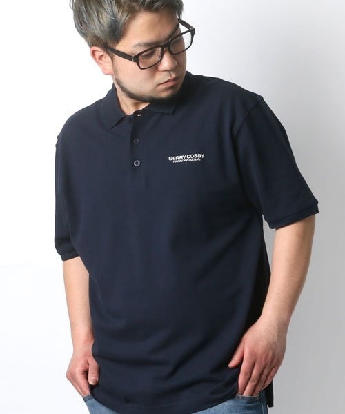 MARUKAWA(大きいサイズのマルカワ)/【cosby】 大きいサイズ メンズ コスビー カノコ 半袖 ポロシャツ ブランド/ネイビー