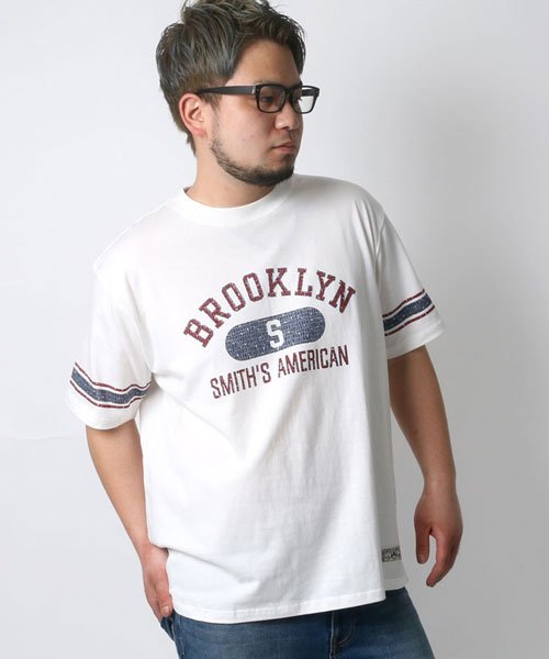 Smith S American 大きいサイズ メンズ スミスアメリカン プリント 半袖 Tシャツ ブランド 大きいサイズのマルカワ Marukawa Magaseek