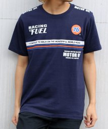 MARUKAWA(マルカワ)/【76Lubricants】セブンティーシックス ライン 半袖Tシャツ/ネイビー