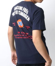 MARUKAWA(マルカワ)/【76Lubricants】セブンティーシックス パネル 半袖Tシャツ/ネイビー