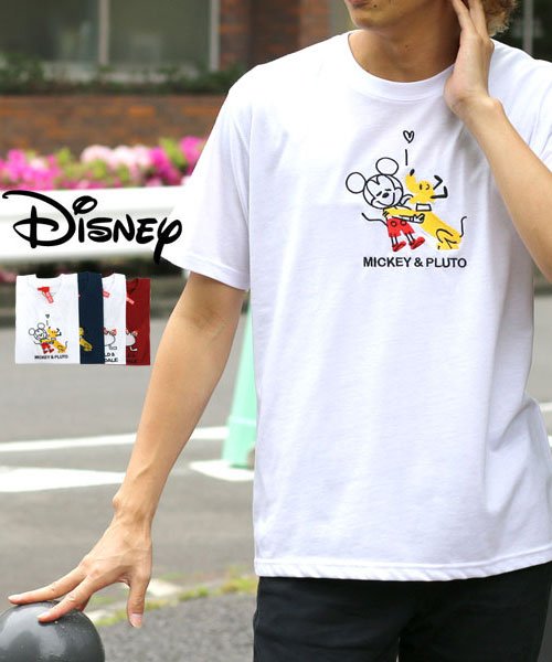MARUKAWA(マルカワ)/【Disney】ディズニー 刺繍 半袖Tシャツ/柄1