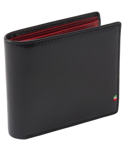 ADC(ＡＤＣ)/GORBE　イタリアンレザー二つ折り財布/ブラック/レッド
