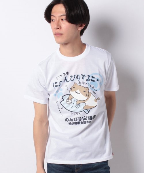 MARUKAWA(マルカワ)/ねこぶちさん プリント 半袖Tシャツ/柄1