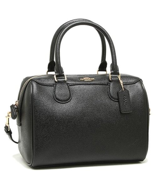 COACH(コーチ)/コーチ バッグ アウトレット COACH F57521 F32202 クロスグレーンレザー ミニベネット サッチェル ハンドバッグ ショルダーバッグ/ブラック