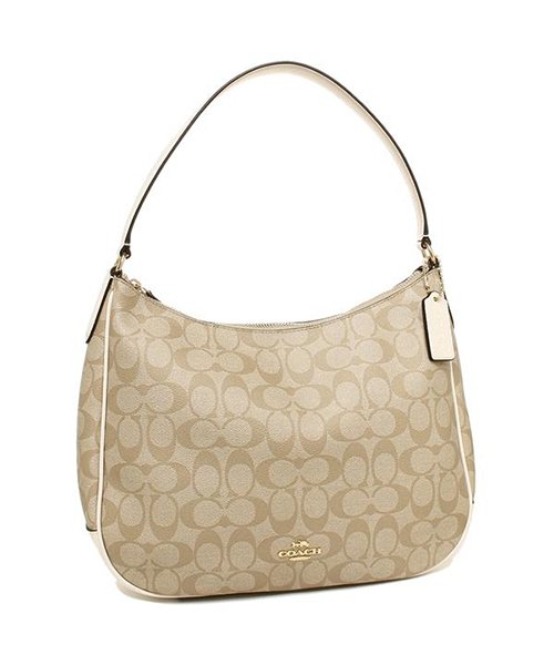 COACH(コーチ)/コーチ バッグ アウトレット COACH F29209 シグネチャー キャンバス ジップ ショルダーバッグ レディース ショルダーバッグ/ライトカーキ/チョーク