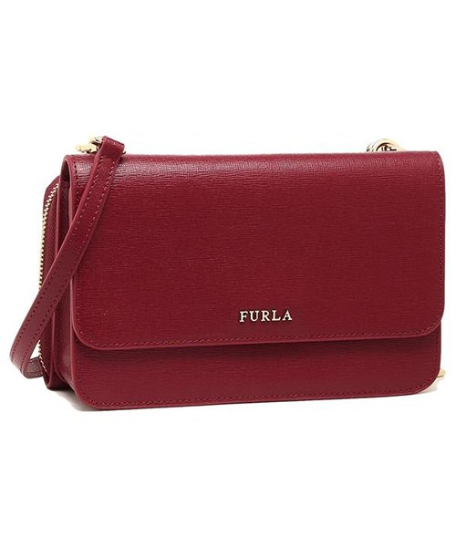 FURLA(フルラ)/FURLA EL40 B30 RIVA L CROSSBODY POUCH リーバ ショルダー財布 お財布ポシェット ショルダーバッグ/CILIEGIA