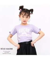 RiCO SUCRE(リコ シュクレ)/袖穴あきTシャツ/パープル