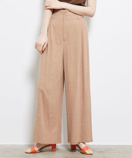 麻レーヨンワイドパンツ 502308832 ロペピクニック Rope Picnic