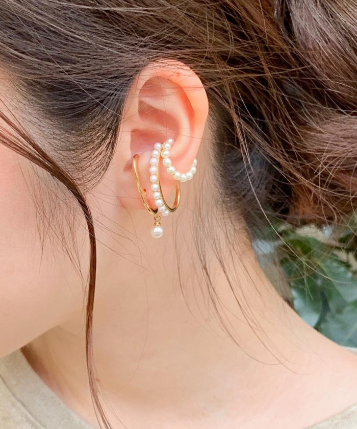 セール イヤーカフ風パールピアス グレディブリリアン Gready Brilliant Magaseek