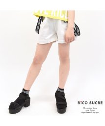 RiCO SUCRE(リコ シュクレ)/ロゴサスペンダー付きショートパンツ/オフホワイト
