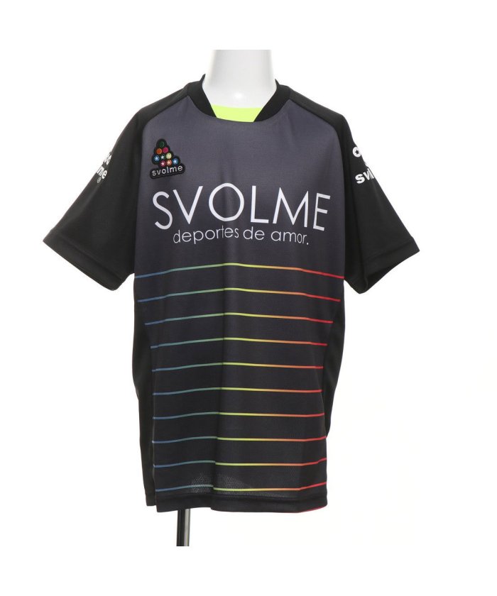 セール スボルメ Svolme ジュニア サッカー フットサル 半袖シャツ Jrボーダーtrトップ 1191 230 スボルメ Svolme Magaseek