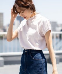 coen(coen)/【WEB限定カラーに新色ブラウン登場】USAコットンハイネックTシャツ/BEIGE