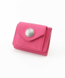ALTROSE(アルトローズ)/新色発売！コンチョ付き折りたたみミニ財布 [デイ]/ピンク