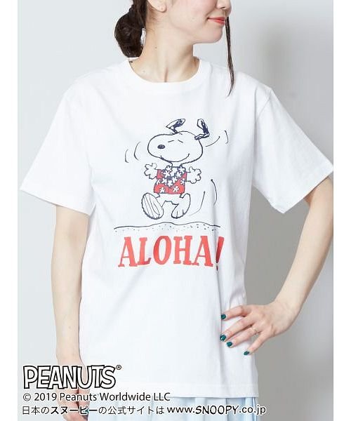 KAHIKO(カヒコ)/【Kahiko】SNOOPY スヌーピーTシャツMサイズ ALOHA 4JU－9211/ホワイト