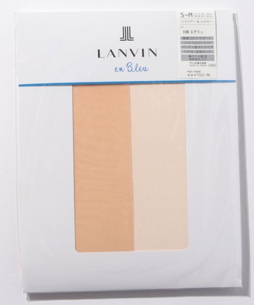 LANVIN en Bleu(ladies socks)(ランバンオンブルー（レディスソックス）)/交編パンスト(S－M)/エクリュ