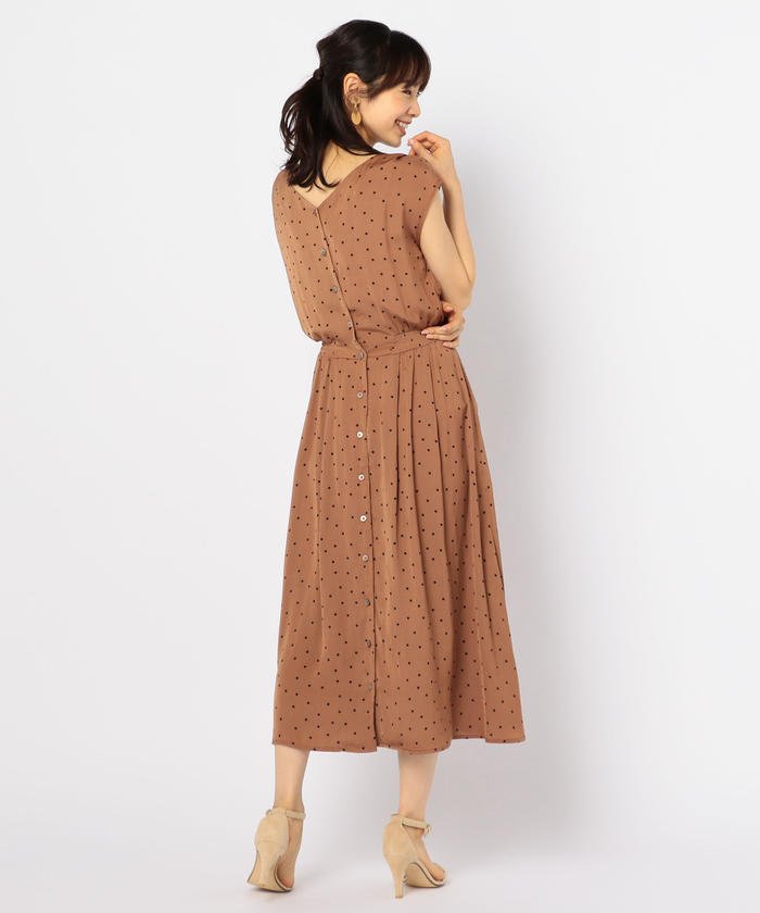 セール サテンドット2wayワンピース ノーリーズ Nolley S Magaseek