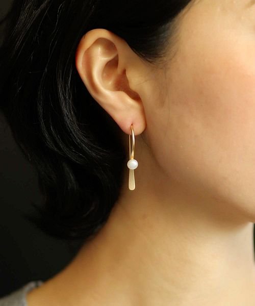 3種展開 細ワイヤー パールフックピアス ニノン Ninon Magaseek