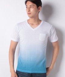 MARUKAWA(マルカワ)/グラデーションプリント 半袖Tシャツ/ターコイズ