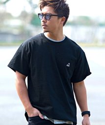 SB Select(エスビーセレクト)/KANGOL【カンゴール】別注ワンポイントクルーネック半袖Tシャツ/ブラック