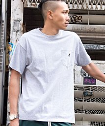 SB Select(エスビーセレクト)/KANGOL【カンゴール】別注ワンポイントクルーネック半袖Tシャツ/グレー