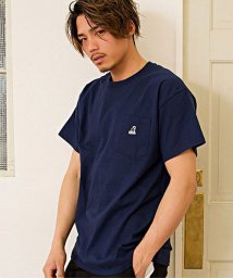 SB Select(エスビーセレクト)/KANGOL【カンゴール】別注ワンポイントクルーネック半袖Tシャツ/ネイビー