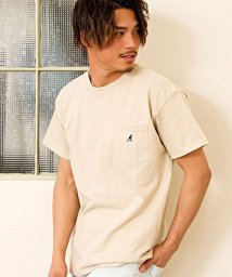 SB Select(エスビーセレクト)/KANGOL【カンゴール】別注ワンポイントクルーネック半袖Tシャツ/ベージュ