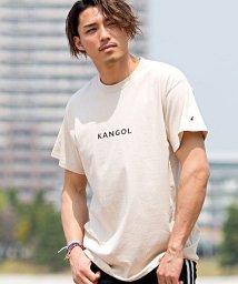 SB Select(エスビーセレクト)/KANGOL【カンゴール】フロントロゴプリントクルーネック半袖Tシャツ/ベージュ