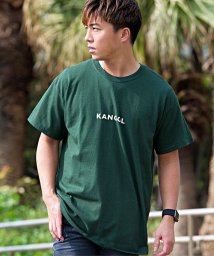 SB Select(エスビーセレクト)/KANGOL【カンゴール】フロントロゴプリントクルーネック半袖Tシャツ/ダークグリーン