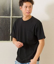 VICCI(ビッチ)/VICCI【ビッチ】無地ポケット付きビッグシルエットクルーネック半袖Tシャツ/ブラック