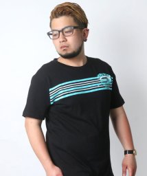 MARUKAWA(大きいサイズのマルカワ)/【PIKO】 大きいサイズ メンズ ピコ プリント 半袖 Tシャツ サーフ ブランド/ブラック