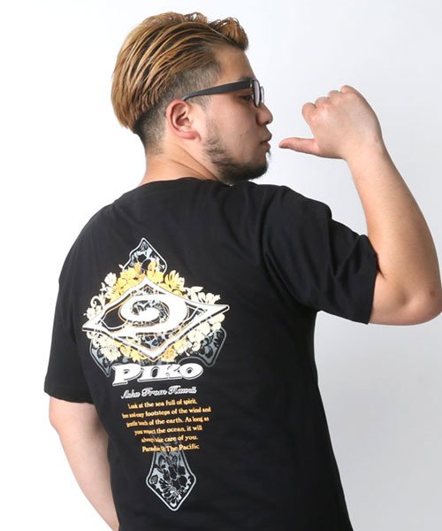 PIKO】 大きいサイズ メンズ ピコ プリント 半袖 Tシャツ サーフ ブランド(502305939)  大きいサイズのマルカワ(MARUKAWA) MAGASEEK