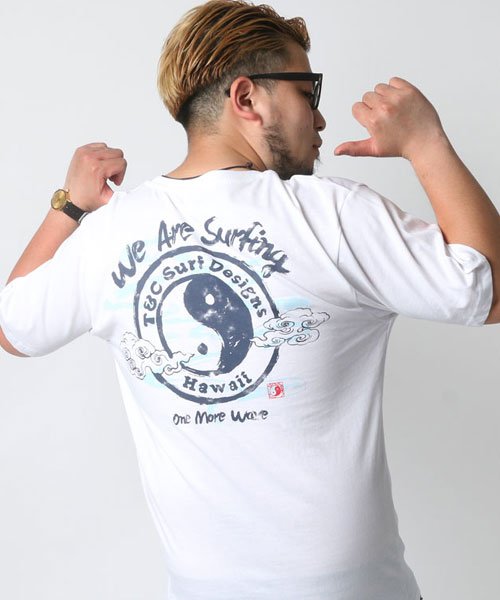 クーポン T C 大きいサイズ メンズ T Cサーフデザイン プリント 半袖 Tシャツ サーフ ブランド 大きいサイズのマルカワ Marukawa Magaseek